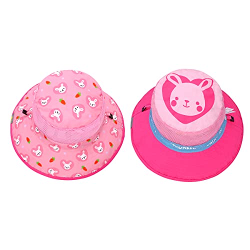 Girl Reversible Sun Hat With Whistles, Wide Brim Sun Hats For Kids Age 4-8, Breathable Mesh Baby Summer Hat With Uv Protection #TOP1