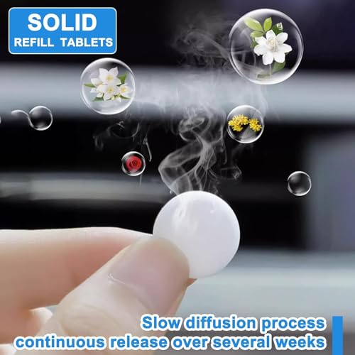 Image of 10PCS Car Air Vent Clip Freshener Refills Solid Fragrance Replacement Pads, Auto Scents Pads for Auto Air Freshener Vent Clips