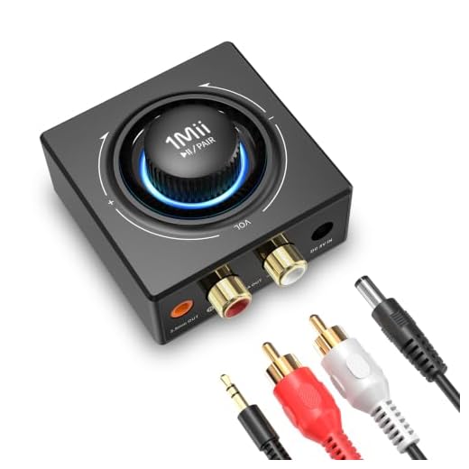 1Mii B06T3 Bluetooth 6.0 Receiver for Home Stereo, Wireless Audio Adapter