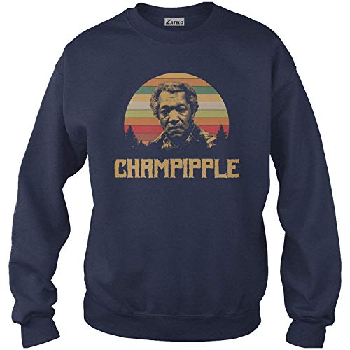 Zatelo CHAMPIPPLE - Vintage Retro T-Shirt Crewneck/Navy/ 3XL