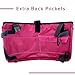 AlveyTech Deluxe Universal Folding Walker Bag (Berry) - Large Capacity Durable Ripstop Rollator Organizer Bags with Multiple Pockets, Manual Rollator Storage, Durable Medical Mobility Accessories