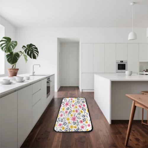Tapis de sol antidérapant et absorbant lavable pour cuisine