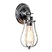 Vintage Wall Lamp Adjustable Rustic Retro Wire Cage Wall Light Industrial Style Indoor Lighting Fixture ;Moonkist (Silver)