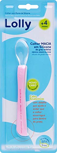 Colher Ponta Silicone Special, Lolly, Rosa