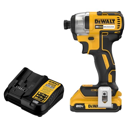 Image of DEWALT 20V MAX Impact Driver, 1/4 Inch, Battery and Charger Included (DCF787D1)