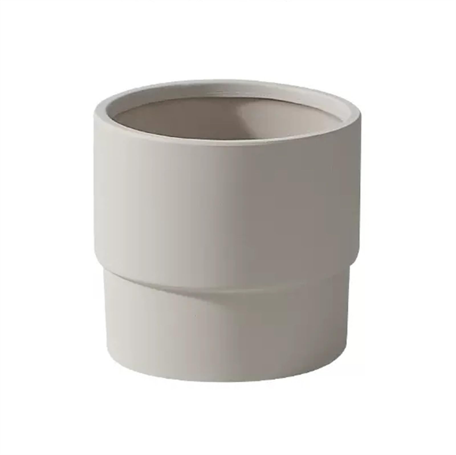 vasi per piante Fioriere Tinta unita Semplice Dritto Piede chiuso Vasi for piante rotondi in ceramica Piante succulente for la casa Piante verdi Fiori Vasi da fiori Vasetti Per Piantine(Grijs,Piccolo)