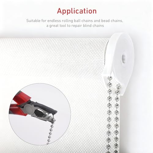 #10 Ball Chain Splicing pliers Tool | Ball Chain Pliers for Repair & Installation | Compatible with Nickel Plated Bead Chains, Roller Blinds, Curtains, Swag Lights & Fan Pulls