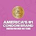 Trojan Her Pleasure Sensations Lubricated Condoms - 12 Count (Packaging May Vary)