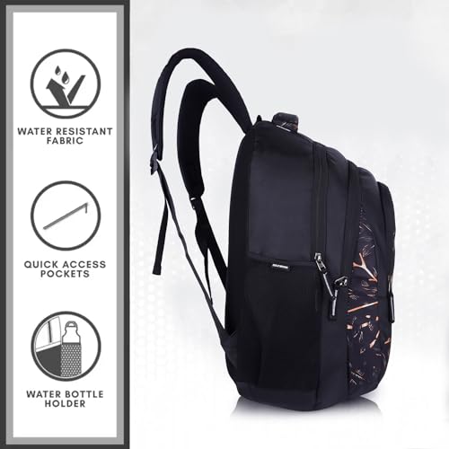 Image of Half Moon Wild Class 5-12 School Bag for Boys Girls Man Woman | Laptop Bagpack Back pack for Men Women | 3 Zips Stylish And Trendy College Bags for Students