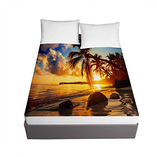 Drap housse coucher du soleil pour chambre moderne et évasion - 2