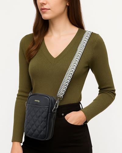Image of Alldaily Small Crossbody Bag for Women Vegan Leather Phone Purse with Card Slots