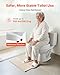 VEVOR Raised Toilet Seat, 350 lbs Capacity, 5-Inch Lift Height, Commode Elevated Toilet Seat Riser with Enlarged Opening for Seniors, Elderly, Handicap, Disabled, Adults, Fits Elongated & Round Bowl