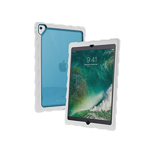 Gumdrop Cases DropTech Clear Protection for The New Apple iPad 9.7, 6th Gen and, 5th Gen, White/Blue, Rugged, Shock Absorbing, Custom Molded Tablet Cover