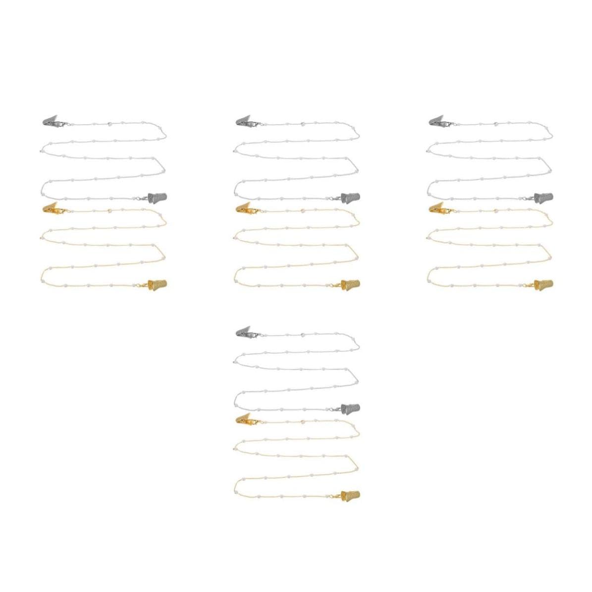 Cabilock 8 Piezas Cadena para Gafas de Mujer Perlas, Elegante y Versátil