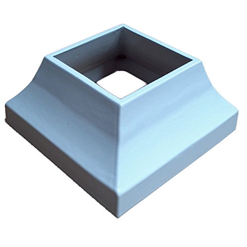 Contractor Handrail 3in x 3in Post Decorative Base Cover - White