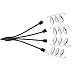 immagine 5MakerStack Cavo Splitter RGB a 4 Pin, 1 a 4 Porte Cavo di connessione Femmina per Strip cambiante a LED RGB con connettore a 4 Pin 4 Pin (2 Paia)
