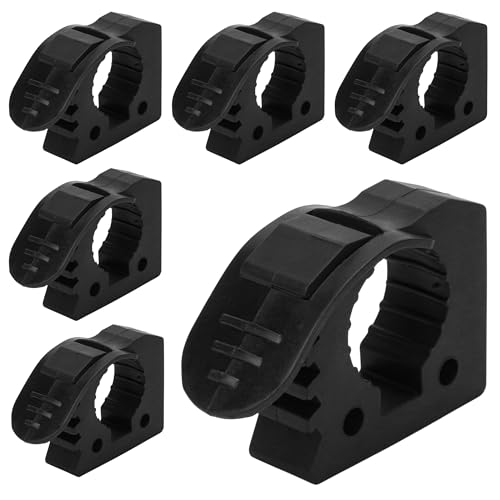 6 Pack Quick Assist Clamp Mount Clamps Release Rubber Fist Mounting Tool – Shovel Mount For Roof Rack, Fits 1-3/8'' Diameter Or Round Tube, Fit for UTV ATV Boat Van Any Wall, RV Car Accessories Kit