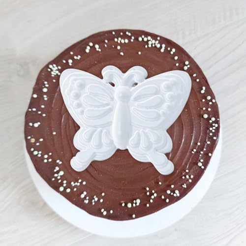 Heyiminy 10 Inch Large Butterfly Cake Pan,Butterfly Shaped Birthday Cake Pan,3D Cake Baking Pan Nonstick Silicone Cake Mold for Birthday,Baby Shower, Anniversary, Party, Christmas