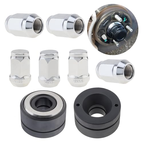 Image of Universal Wheel Stud Installer Tool with M12 x 1.25 M12 x 1.5 M14 x 1.25mm Nut（6Pcs）,Tire Removal Tool Fits Most Car Wheel Studs