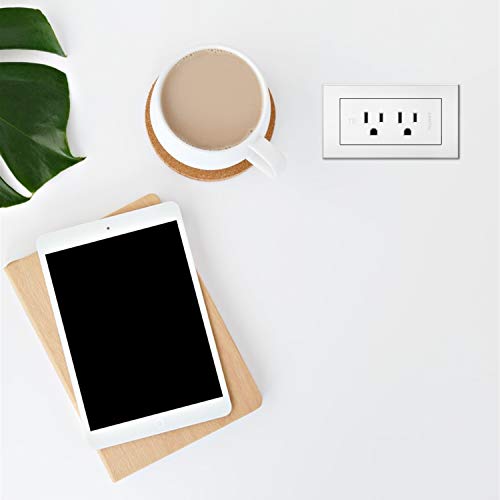 Wiremold Legrand radiant Multitoma empotrable para muebles 2 tomas Blanco Cable 6 pies miniatura 3