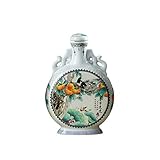 Mercancía: Jarra de vino. Jingdezhen - Botella de licor de cerámica para el hogar, diseño vintage chino con jarra de vino blanco sellada
