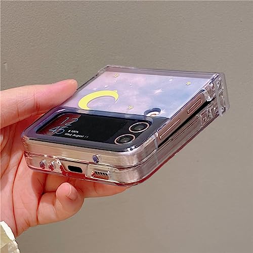 Coque rigide Samsung Z Flip 3 transparente anti-choc orange
