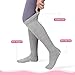 Jspupifip 4 Pairs Slouch Socks with Grips for Women, Yoga Pilates Socks for Barre Workout Hospital Black White Pink Gray