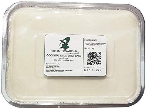 Melt and Pour Soap Base, 1 kg (Coconut Milk Soap Base)