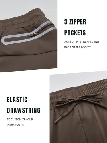 NORTHYARD Men's Joggers Pants with Zipper Pockets Lightweight Sweatpants Athletic Running Workout Track Pants for Men3