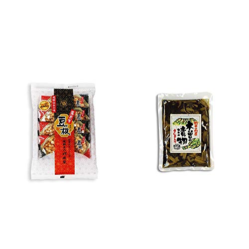 [2点セット] 飛騨銘菓「打保屋」の駄菓子 豆板（8枚入) ・木曽の漬物  すんき漬け(200g) 