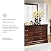 Signature Design by Ashley Alisdair Traditional 6-Drawer Dresser and Mirror with Safety Stop, Dark Brown