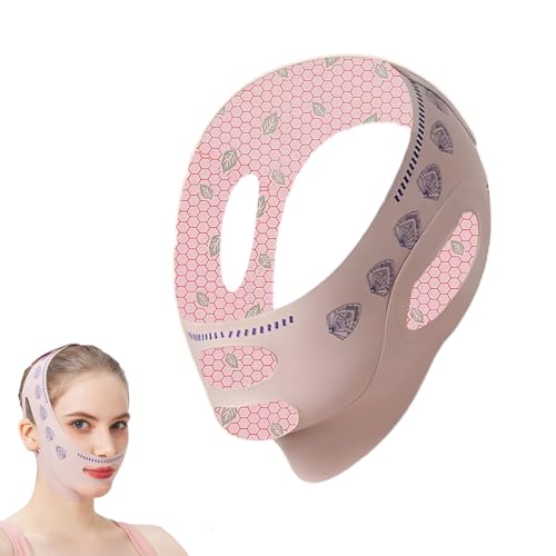 Reductor de Papada, 1 pieza, Lifting Facial Reutilizable,Reductor De Papada, Correa Adelgazante Facial, Para Jawline Y Doble MentóN Y MáScara Para Dormir,Efecto V-Line Y ReduccióN De Papada