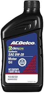 ACDelco 10-9232 0W-20 Synthetic Motor Oil - 1 qt