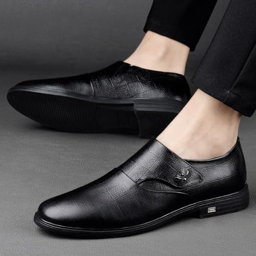 Men Monk Dress Oxford Classic Business Party Wedding Non Slip Casual Wedding Pu Leather Slip-on Breathable2