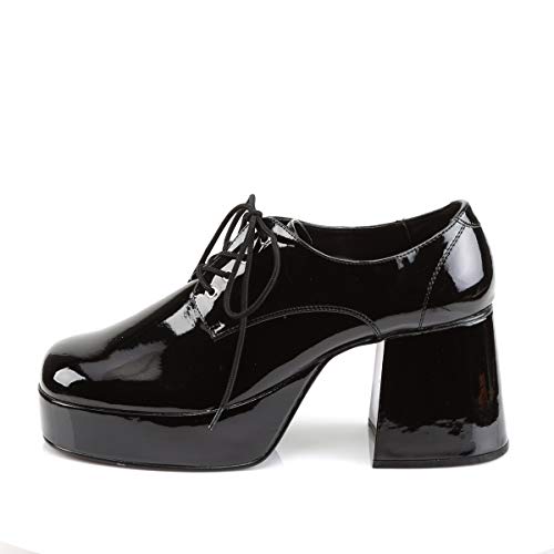 Funtasma by Pleaser Men's Jazz-02 Platform Oxford,Black Patent,L - Thumbnail 3