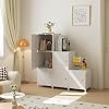ATTDETJL Meuble De Rangement Cube Avec Portes - 6 Cubes Blanc 30x30x30cm - Étagère Modulaire Polyvalente Pour Chambre, Salon Et Rangement