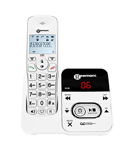 Geemarc Amplidect 295 - Telefono Cordless Amplificato Con Segreteria Telefonica, Suoneria Potente E Tasti Grandi Per Anziani - Ipoacusia Da Bassa A Media - Versione It - 2