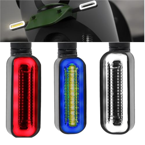 Luz trasera intermitente 2 en 1 universal de 12V con señales de agua corriente para moto 3