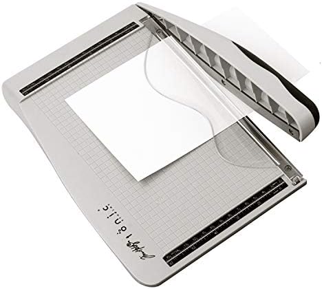 tonic studios tim holtz Tonic Guillotine Comfort Paper Trimmer 8.5-inch by Tim Holtz Grey/Red, Acrylic, Multicolour, 4.29x19.32x31.36 cm