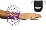 Flow Ring Kinetic 3D Spring Toy Sculpture Ring Game Toy For Kids Boys And Girl, Rave Accessories, Festival Accessories (Purple)