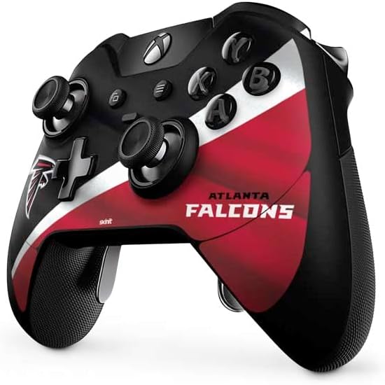 Skinit Decal Gaming Skin Compatible with Xbox One Elite Controller - Officially Licensed NFL Atlanta Falcons Design