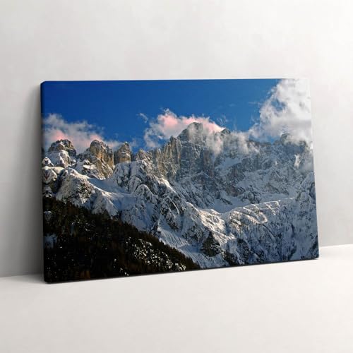 Tableau photo sur toile montagne pour salon lumineux 60x40