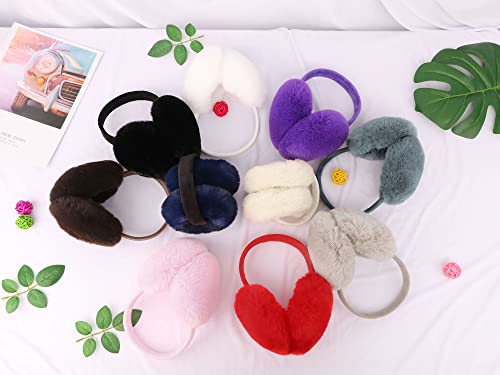 Livingston Warm Ear Muffs For Women Winter Womens Ear Warmer Headband Packable Walkers Ear Protection Earmuffs For Men For Camping Running Ski, Bur #TOP5