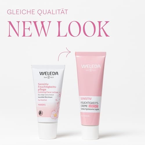Weleda Mandel Sensitiv Feuchtigkeitscreme Leicht 30 ml vegan sensible Haut – Ansicht 2