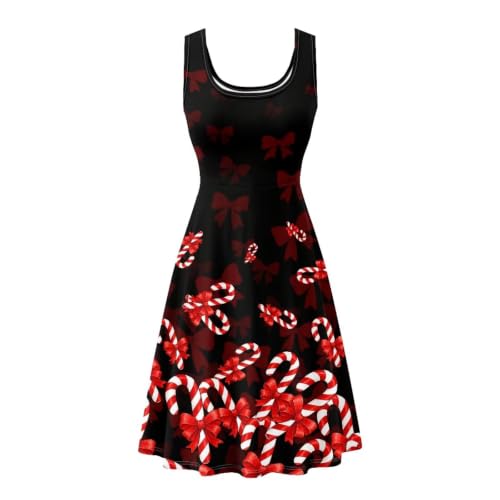 Image of Renewold Women's Sleeveless Tank Dress with Pockets, Casual Scoop Neck A-Line Sundress for Summer, Travel and Vacation