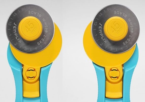 Semplix Schneidematten-Set A1 mit Prym Aqua-Trickmarker (grau/türkis) | A1 Schneidematte 90x60 cm selbstheilend mit Rollschneider Ø45 mm, Patchwork-Lineal 60x15 cm & Prym Aqua-Trickmarker.