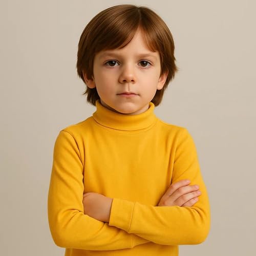 PUNT NOU 7000 - Camiseta SEMICISNE NIÑOS Niñas Color: Amarillo Talla: 12 años