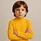 BABIDU Unisex Kinder Halbhochhals-Halbrollkragen-Unterhemd, Unisex Jungen und Mädchen Unterwäsche von 2 bis 16 Jahren, Langarm-Unterhemd aus Baumwolle und Polyester, Thermo-Plüschstoff