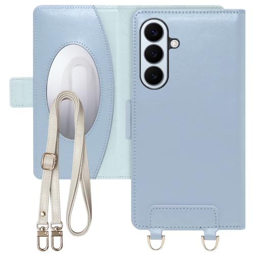 LOOF SWEET �{�v �V�����_�[�X�g���b�v�t�� �蒠�^ �X�}�z�P�[�X for Galaxy S26+ �p �P�[�X �J�o�[ �蒠�^�P�[�X �J�[�h���[ �X�g���b�v �x���g�t�� �}�O�l�b�g�t�� �~���[ �� �X�}�z�V�����_�[ ���킢�� [�\�[�_�u���[]