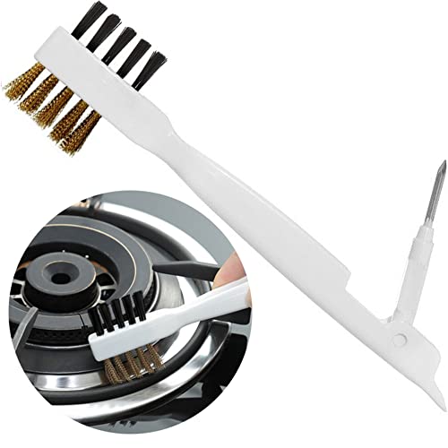 Comparison: Best Pots And Pans For Gas Range 6 Kitchen Cleaning Scrub Brush - Deep Gas Stove Brass Wire Brushes with Stiff Bristles & Cooktop Scraper, Scrubber for Range Hood Grease Grime, Rust Cleaner for Pot Pan, Household Cleaning Tools